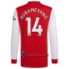 Virallinen Fanipaita Pitkähihainen Arsenal Pierre-Emerick Aubameyang 14 Kotipelipaita 2021-22 - Miesten